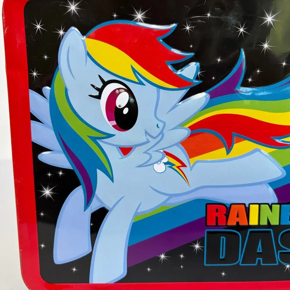 MLP G4 My Little Pony Loungefly Rainbow Dash Tin Metal Storage Lunch Box